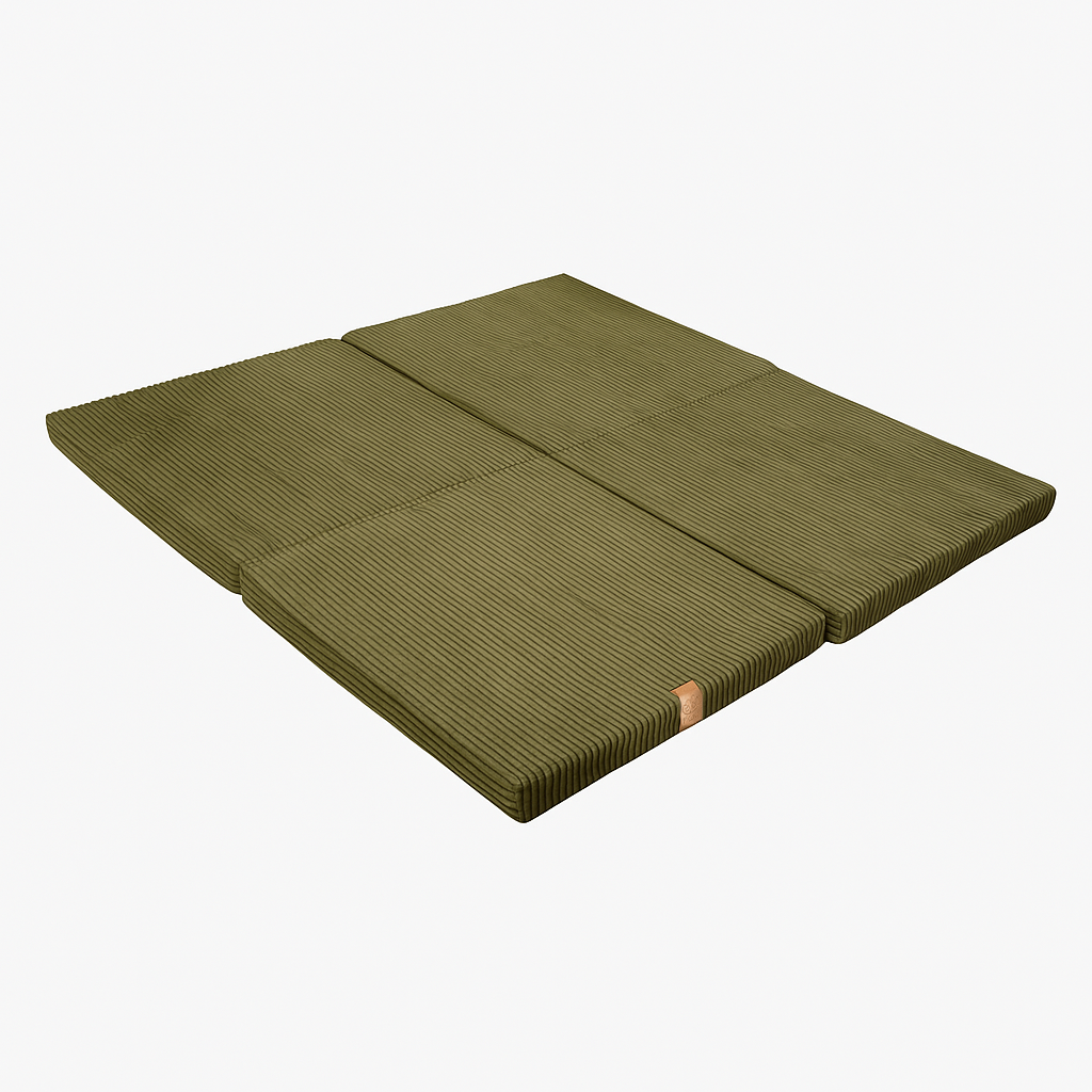 Square Foldable Play Mat Aesthetic | Khaki