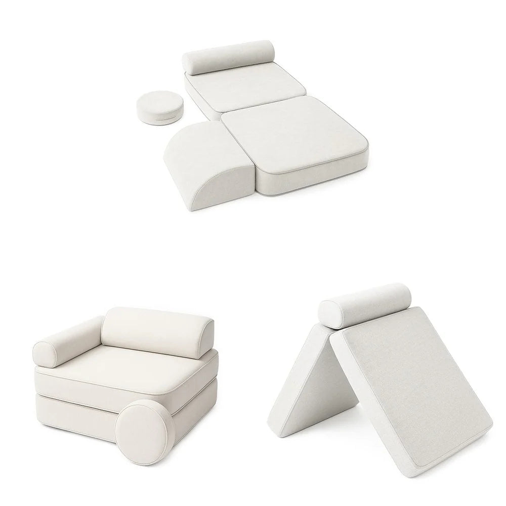 Παιδικός Καναπές Mellow | Cotton Cloud White
