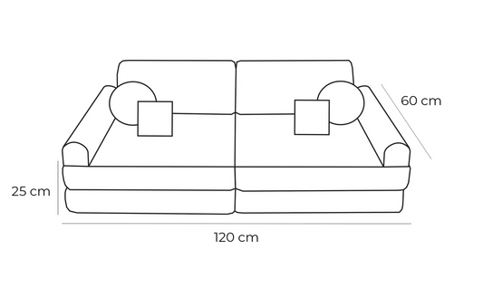 Παιδικός Καναπές Slimcord Plus 120cm | Levander