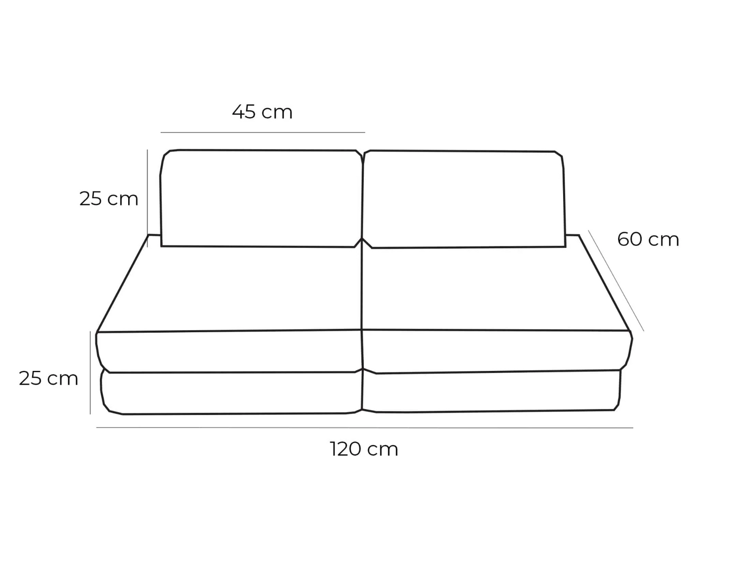 Παιδικός Καναπές Slimcord Basic | Beige