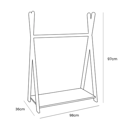 Tipi Hanger White Large