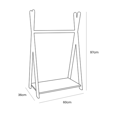 Tipi Hanger Natural Small