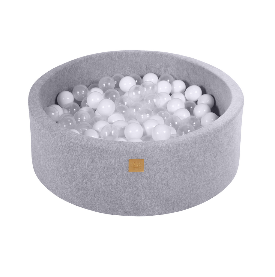 Μπαλοπισίνα Grey Velvet |White