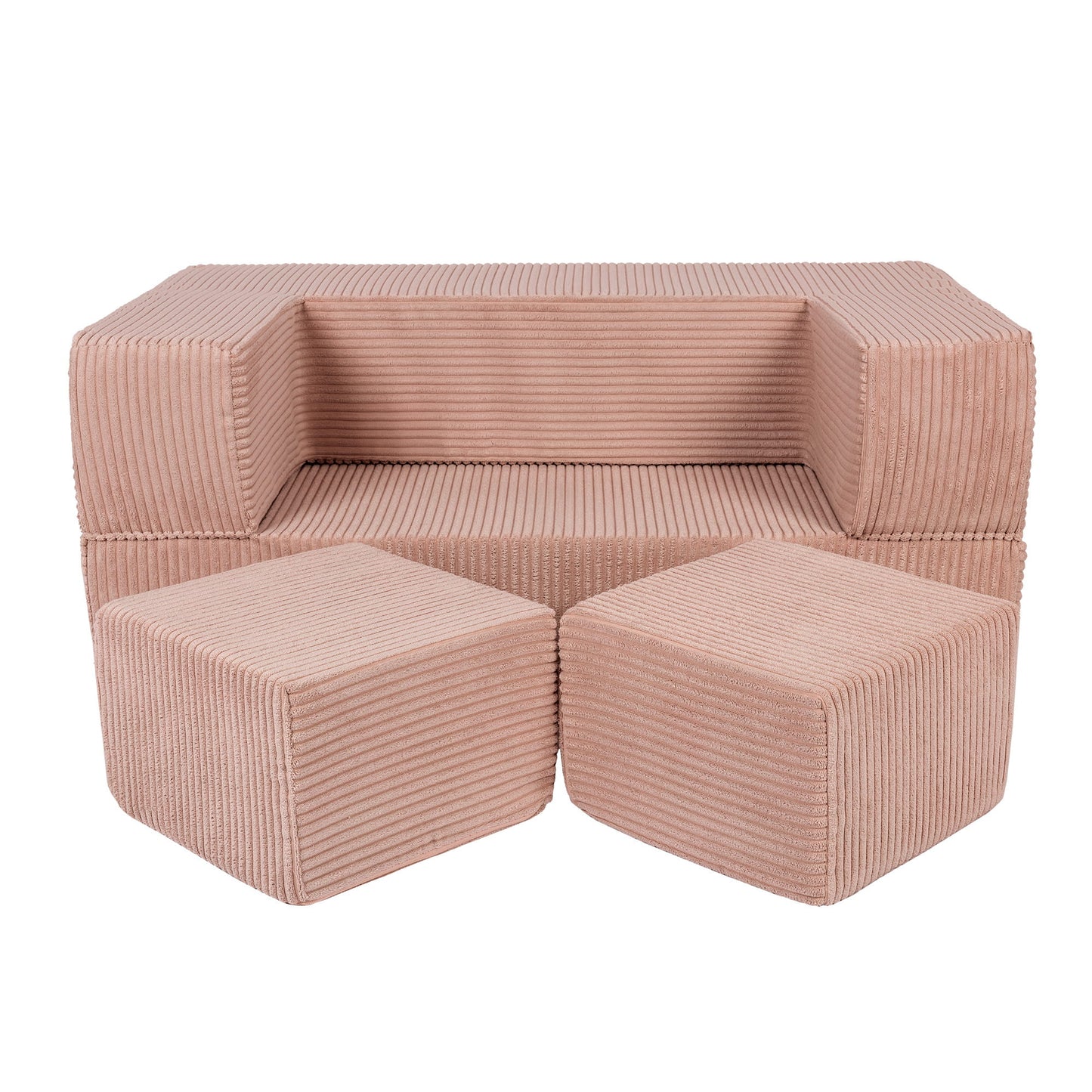Παιδικός Καναπές Cube Aesthetic | Powder Pink
