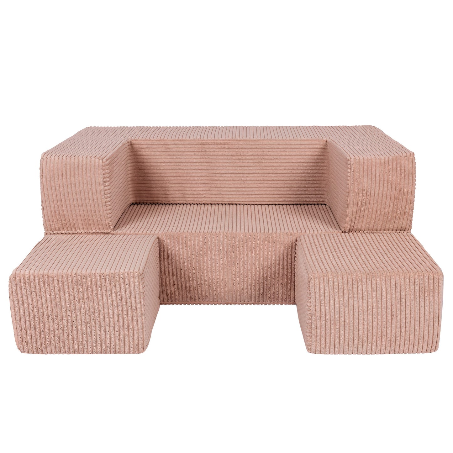 Παιδικός Καναπές Cube Aesthetic | Powder Pink