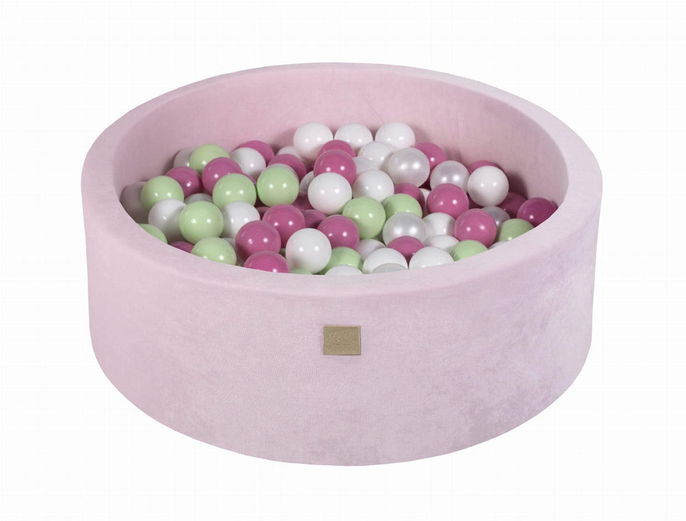 Μπαλοπισίνα Light Pink Velvet - Mint