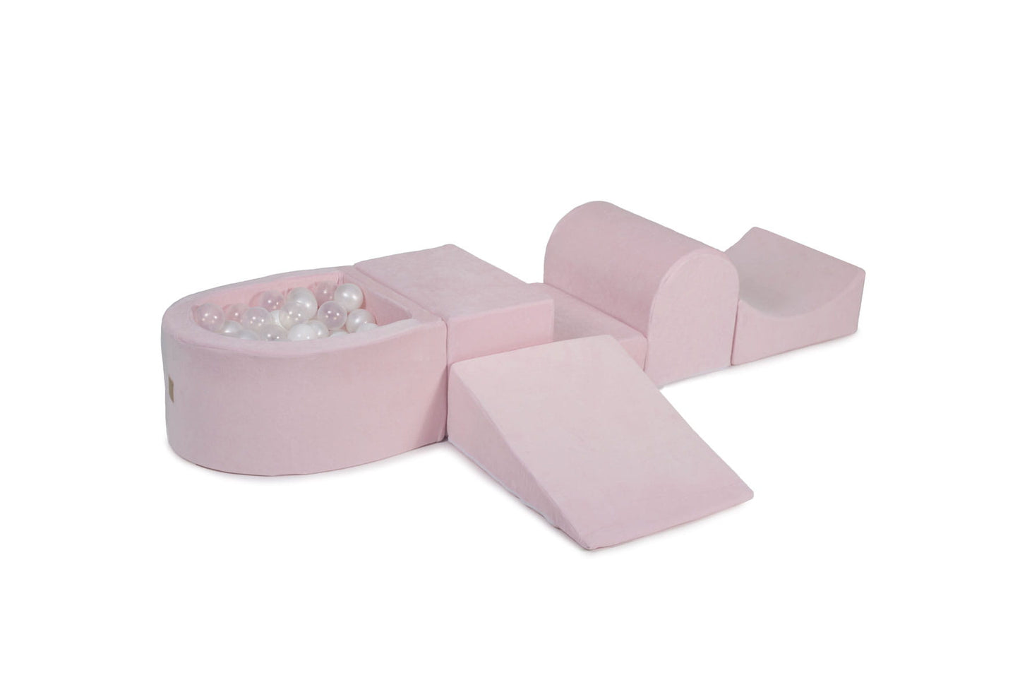 Playground Velvet με Μπαλοπισίνα Powder Pink | Pearl White