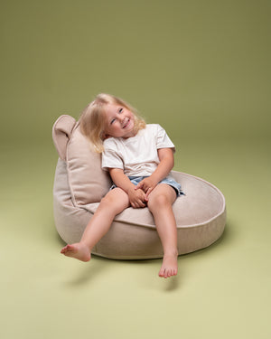 Dusty Beige Bear Beanbag