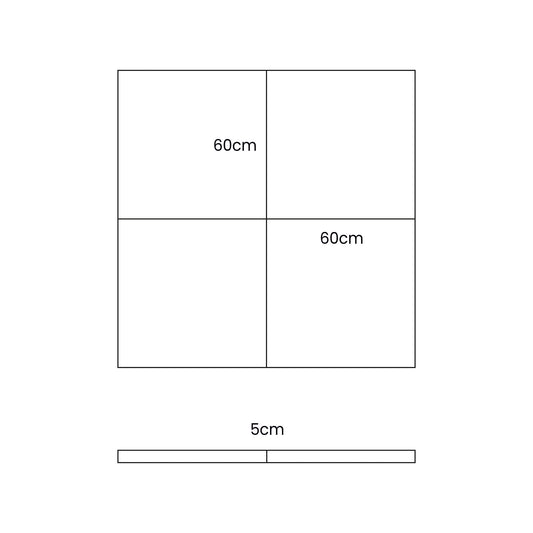 Square Foldable Play Mat Aesthetic | Khaki