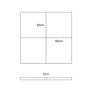 Square Foldable Play Mat Ecru
