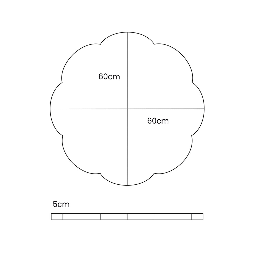 Cloud Foldable Play Mat Ecru