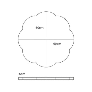 Cloud Foldable Play Mat Ecru