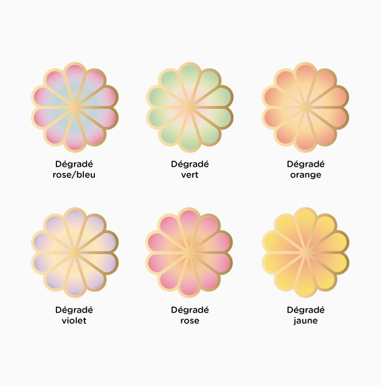 Plexi Wall Flower - Gradient Orange