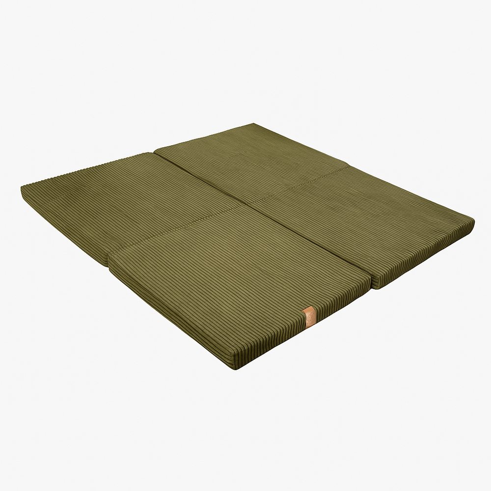 Square Foldable Play Mat Khaki