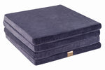 Square Foldable Play Mat Blue Grey