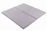 Square Foldable Play Mat Light Grey