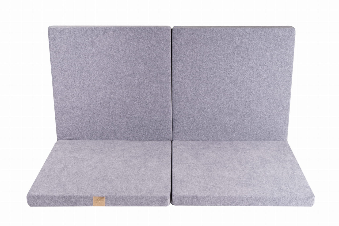Square Foldable Play Mat Velvet |Light Grey