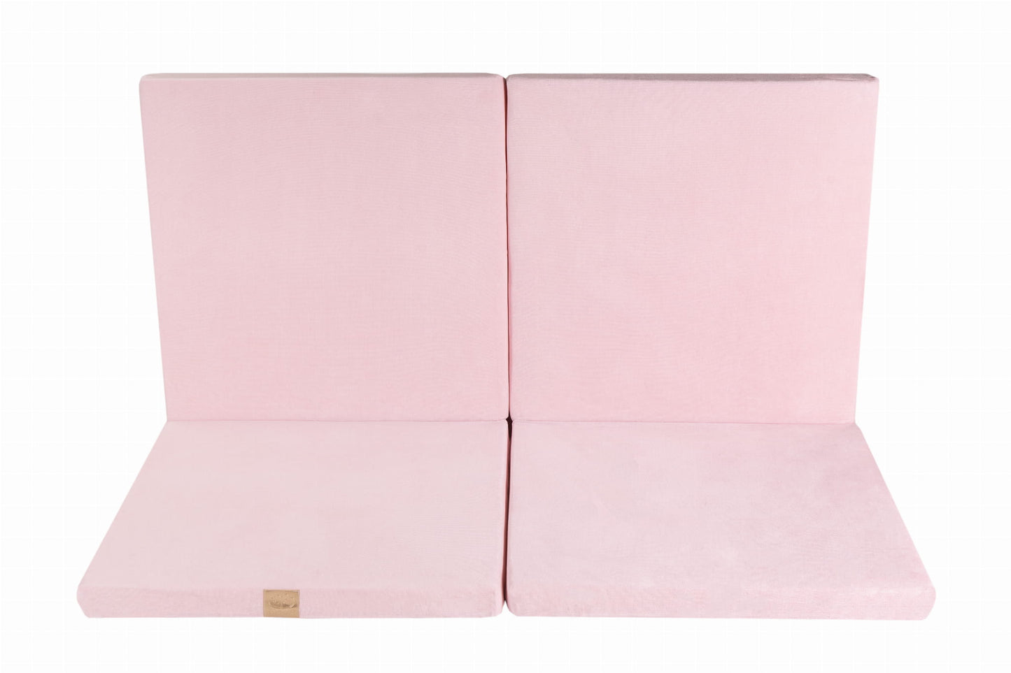 Square Foldable Play Mat Velvet |Pink