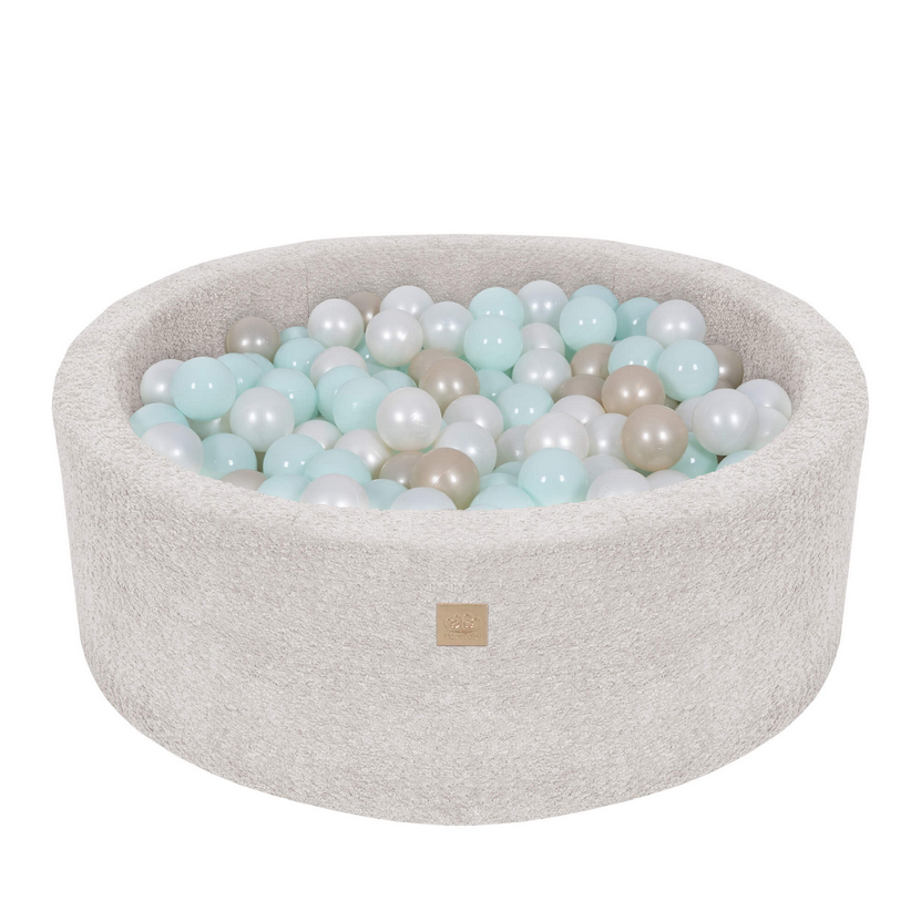 Μπαλοπισίνα Ecru Boucle | Pearl Mint