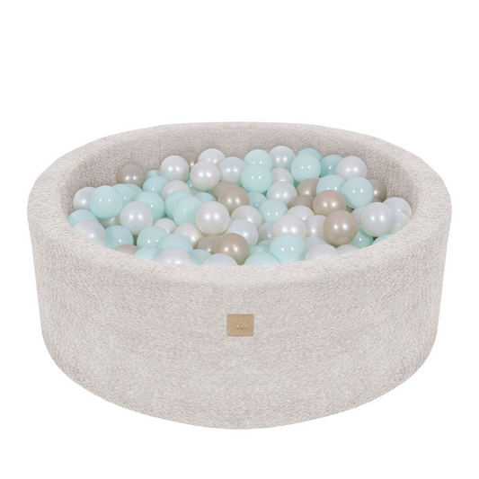 Μπαλοπισίνα Ecru Boucle | Pearl Mint