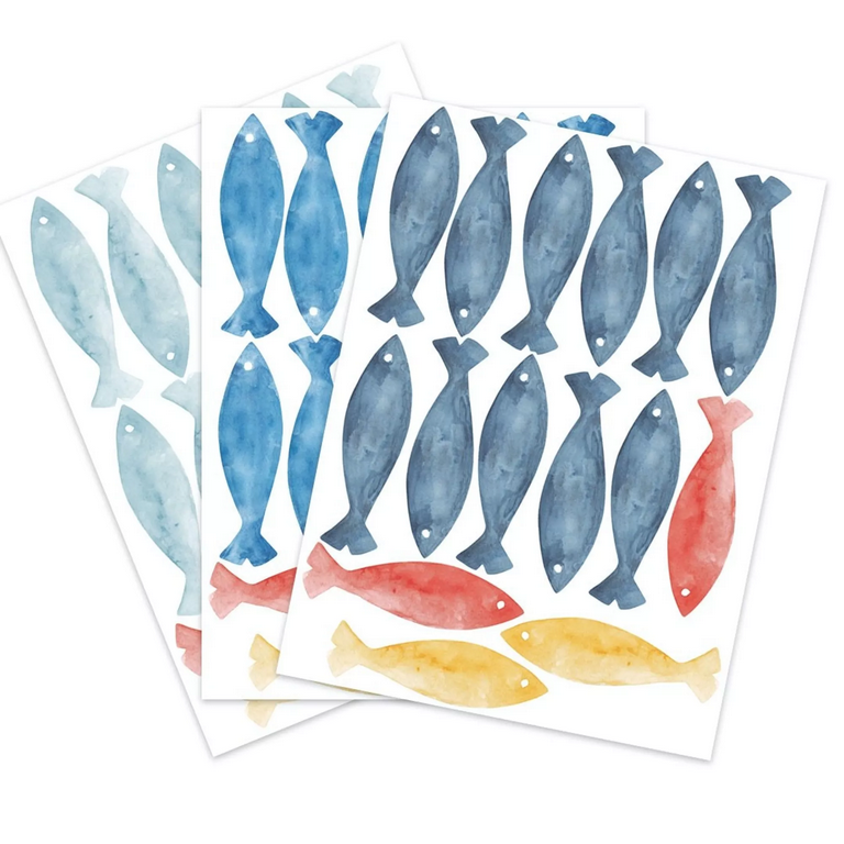 Colorful Fish Wall Stickers