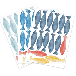 Colorful Fish Wall Stickers