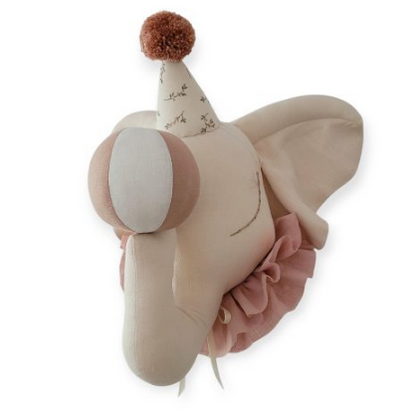 Elephant Circus Light beige with Floral Hat