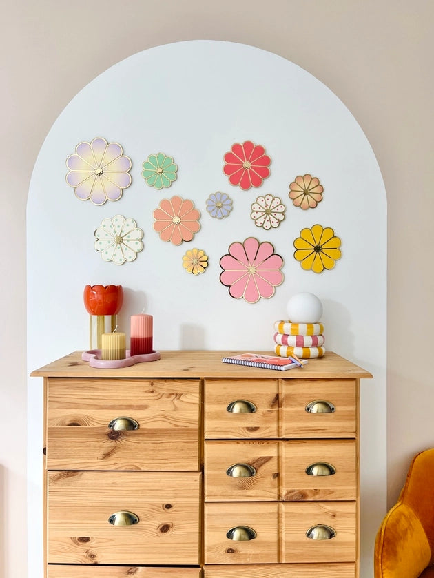 Plexi Wall Flower - Gradient Violet
