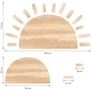 Αυτοκόλλητο Τοίχου Sun Beige