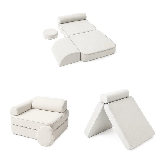 Παιδικός Καναπές Mellow | Cotton Cloud White