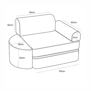 Outzy Armchair - Fog