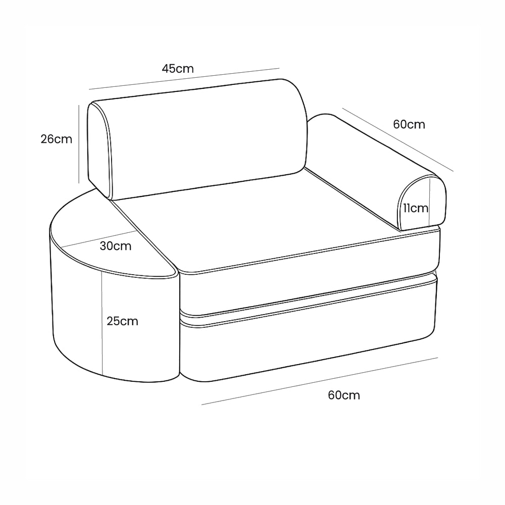 Outzy Armchair - Rosy
