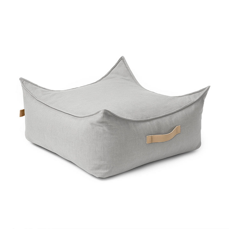 Outzy Square Ottoman - Fog
