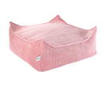 Pink Mousse Square Ottoman