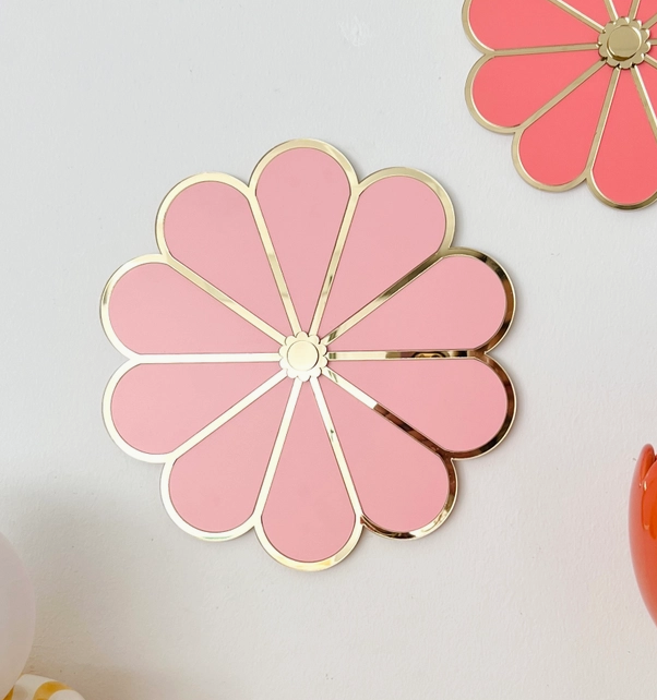 Plexi Wall Flower - Rose