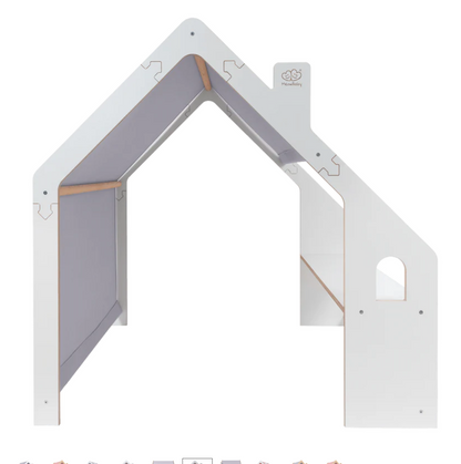 Wooden Playhouse with Tent