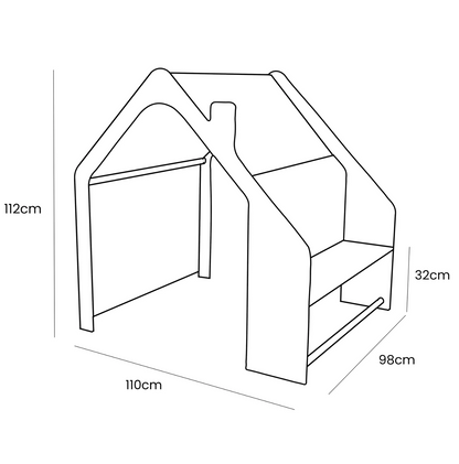 Wooden Playhouse with Tent