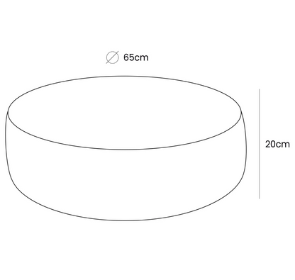 Outzy Round Bean Bag | Fog