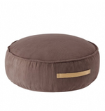 Pouffe Round Brown