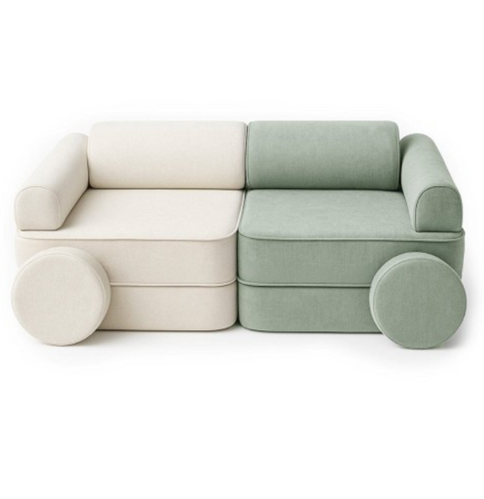 Παιδικός Καναπές MELLOW Set White Green
