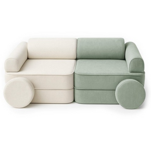 Παιδικός Καναπές MELLOW Set White Green