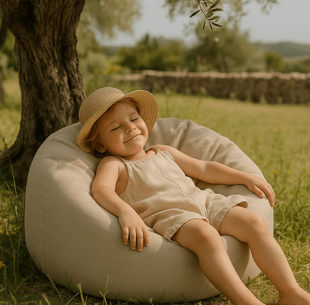 Outzy Floreo Bean Bag - Beige
