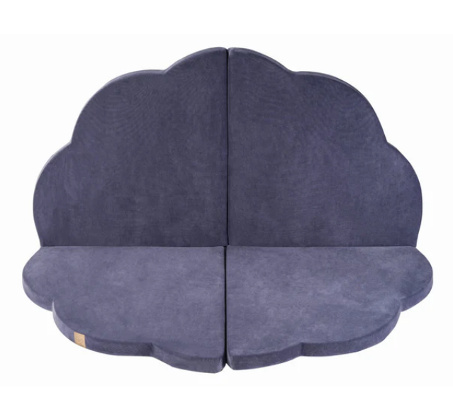 Cloud Foldable Play Mat Blue Grey