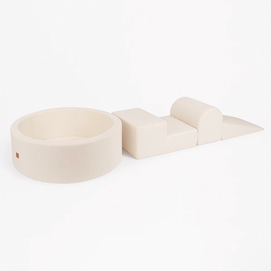 Playground Boucle με Μπαλοπισίνα Large White | Candy