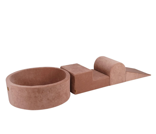 Playground Velvet με Μπαλοπισίνα Large Beige | Beige