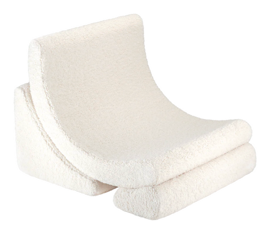 Cream White Moon Chair