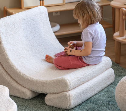 Cream White Moon Chair