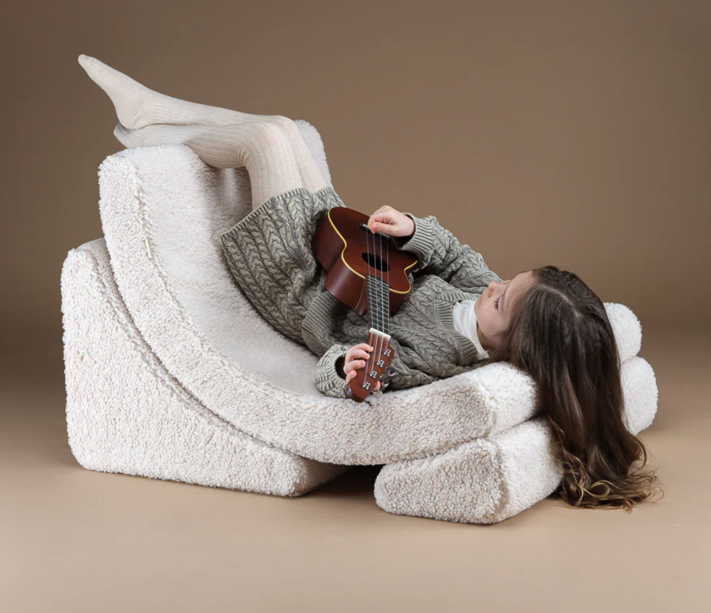 Cream White Moon Chair