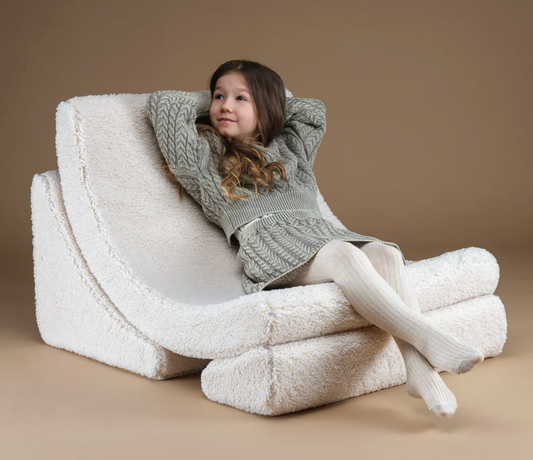 Cream White Moon Chair