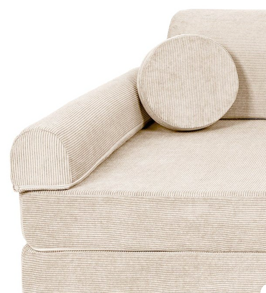 Παιδικός Καναπές Slimcord Premium 160cm| Ecru